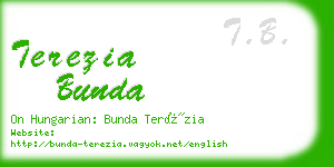 terezia bunda business card